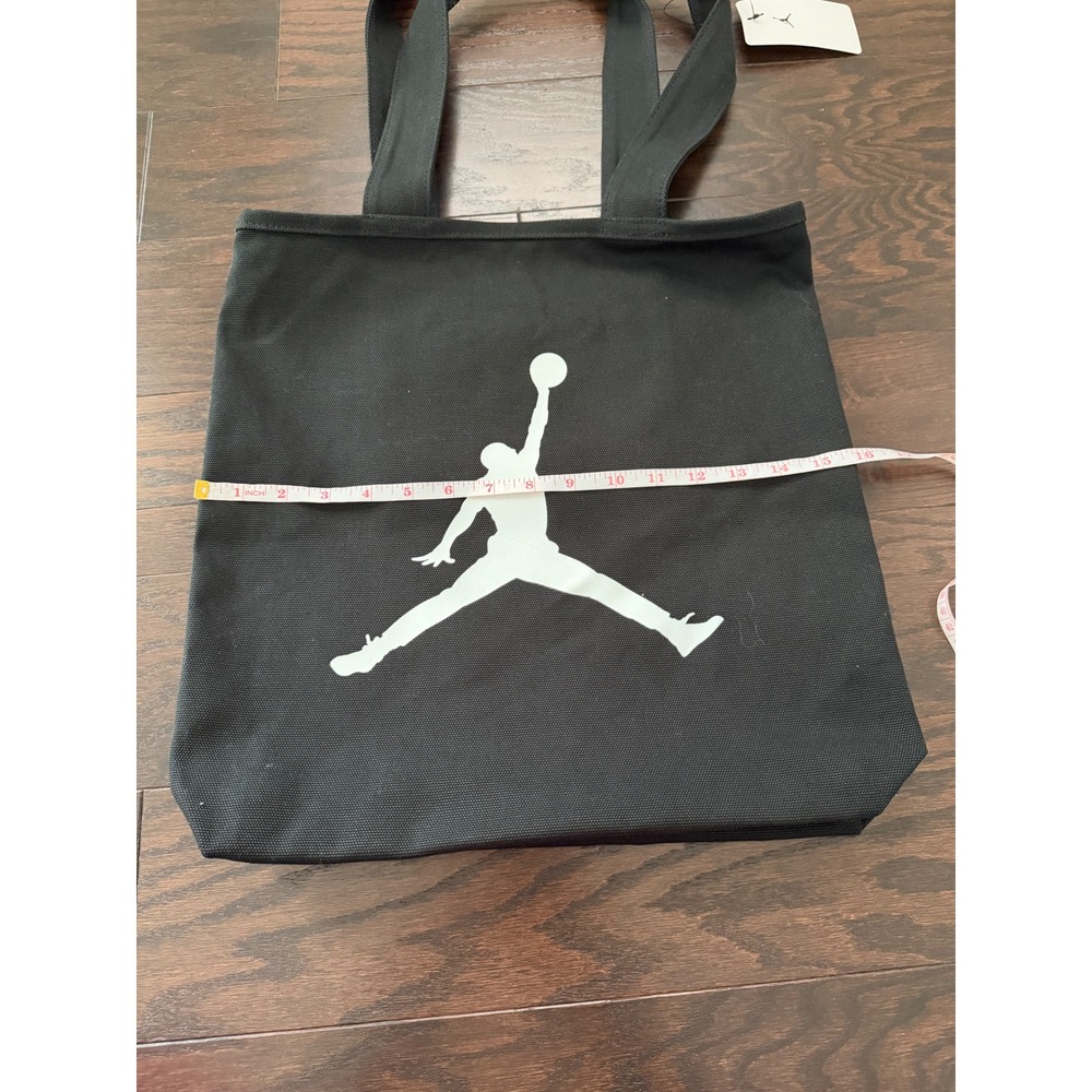 Jordan Jumpman Canvas Tote Bag Black White Logo MA9222-023 New - Picture 8 of 9